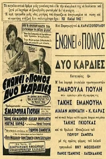 Póster de Ενώνει ο πόνος δυο καρδιές