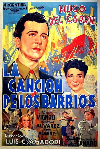 Póster de La canción de los barrios