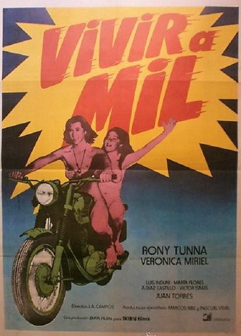 Póster de Vivir a mil