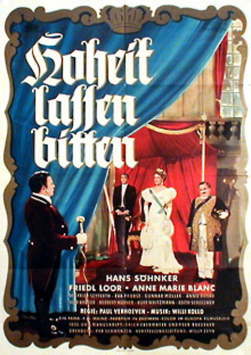 Póster de Hoheit lassen bitten