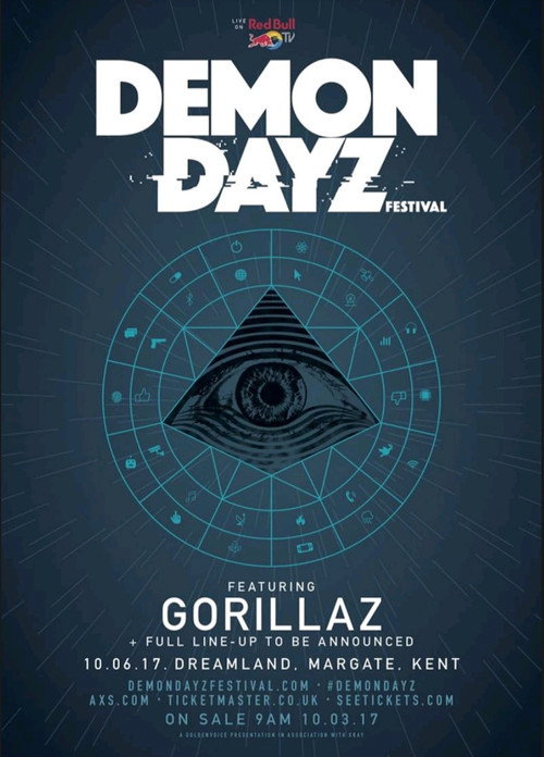 Póster de Gorillaz: Demon Dayz Festival