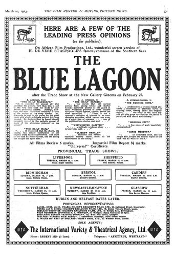 Póster de The Blue Lagoon