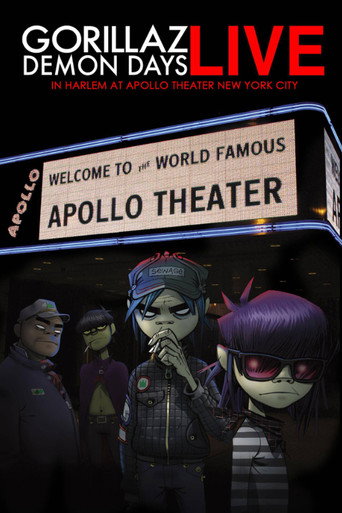 Póster de Gorillaz: Demon Days Live in Harlem at Apollo Theater