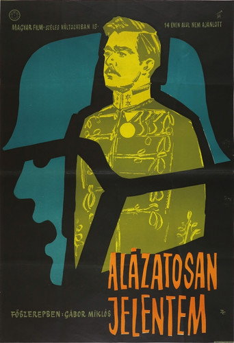 Póster de Alázatosan jelentem