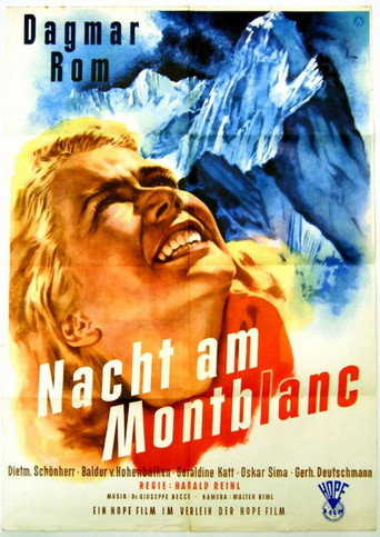 Póster de Nacht am Mont-Blanc