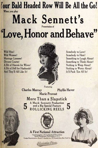 Póster de Love, Honor and Behave