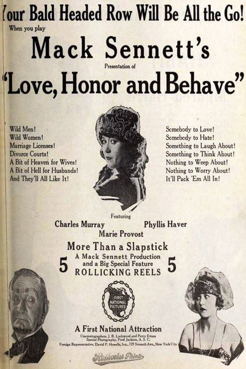 Póster de Love, Honor and Behave