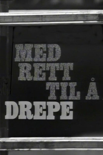 Póster de Med rett til å drepe
