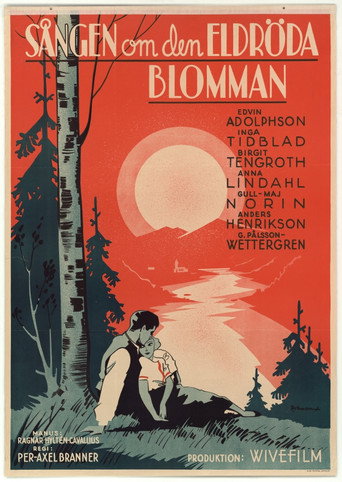 Póster de Sången om den eldröda blomman
