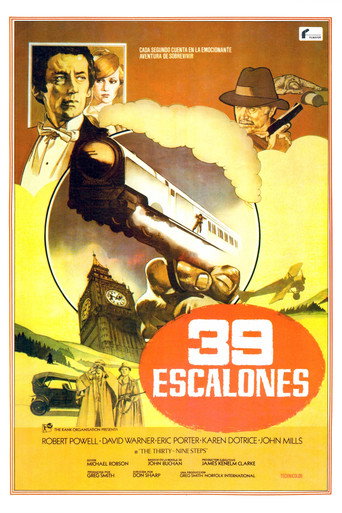 Póster de Los 39 escalones