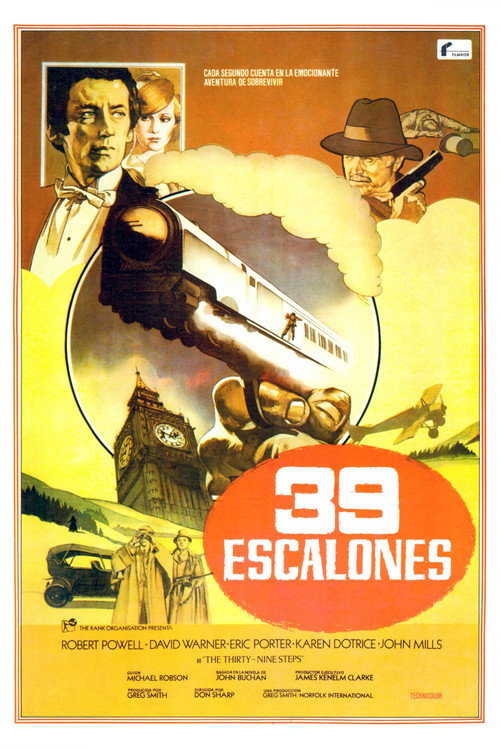 Póster de Los 39 escalones