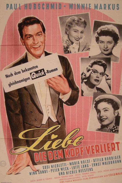 Póster de Liebe, die den Kopf verliert