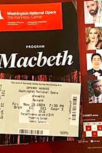 Póster de Macbeth: Washington National Opera