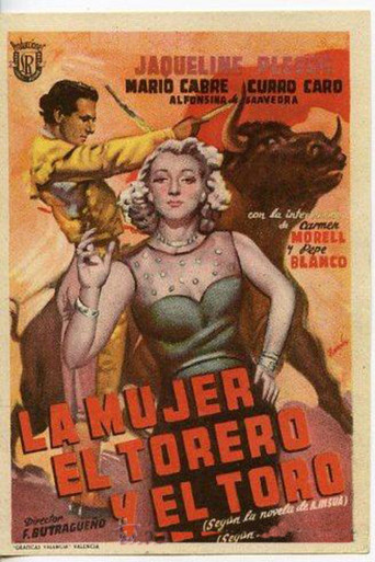 Póster de La mujer, el torero y el toro