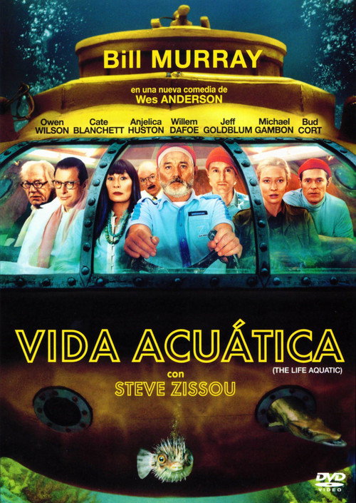 Póster de Vida Acuática con Steve Zissou