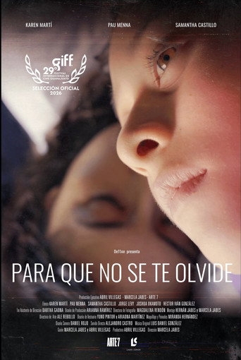 Póster de Para que no se te olvide