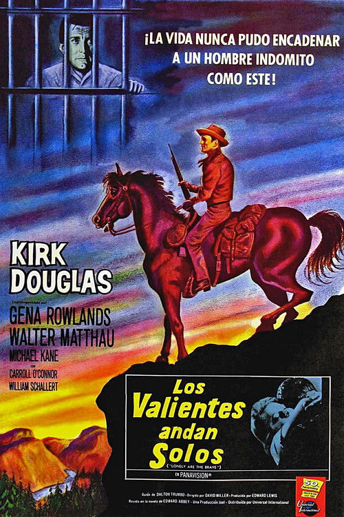 Póster de Los valientes andan solos