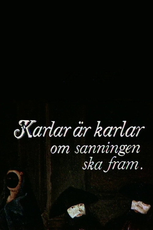 Póster de Karlar är karlar om sanningen ska fram