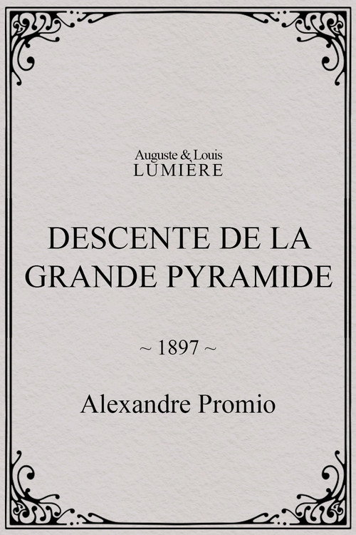 Póster de Descente de la Grande Pyramide