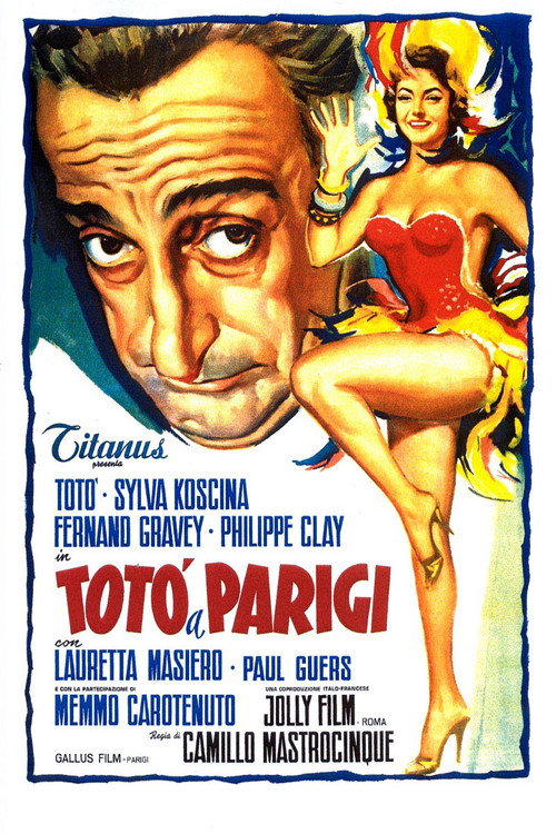 Póster de Totò a Parigi