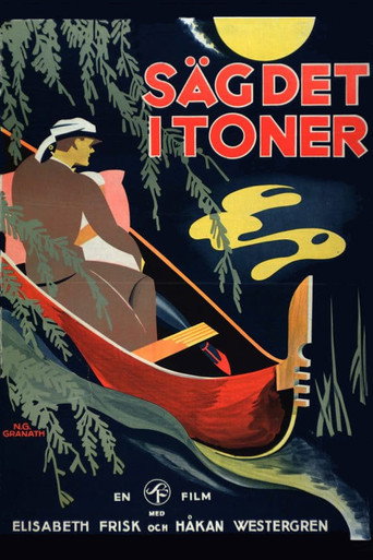 Póster de Säg det i toner