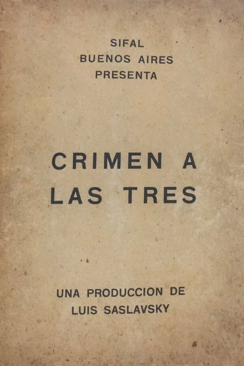 Póster de Crimen a las tres