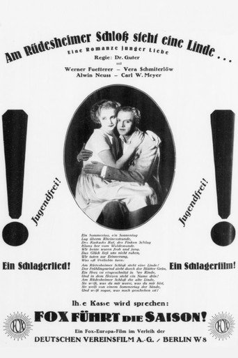 Póster de Am Rüdesheimer Schloss steht eine Linde