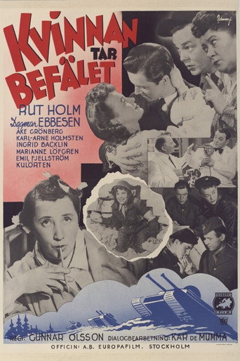 Póster de Kvinnan tar befälet