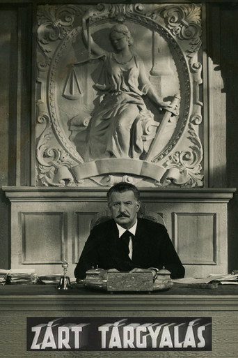 Póster de Zárt tárgyalás