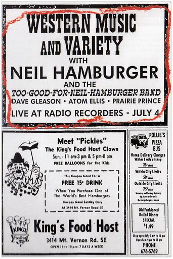 Póster de Neil Hamburger: Western Music and Variety
