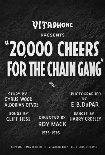 Póster de 20,000 Cheers for the Chain Gang