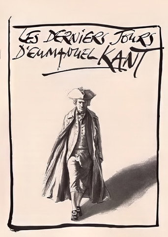 Póster de Les derniers jours d'Emmanuel Kant