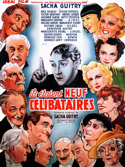 Póster de Ils étaient neuf célibataires