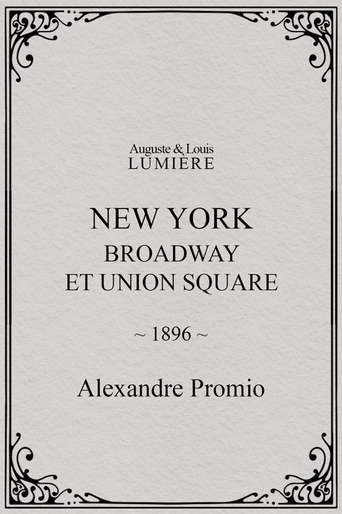 Póster de New York, Broadway et Union Square