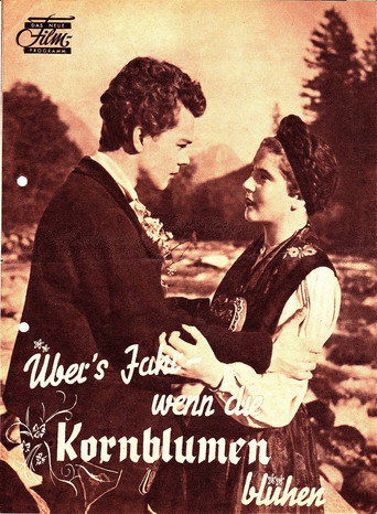 Póster de Übers Jahr, wenn die Kornblumen blühen