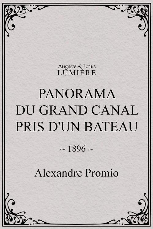Póster de Panorama du grand Canal pris d'un bateau