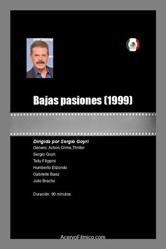 Póster de Bajas pasiones