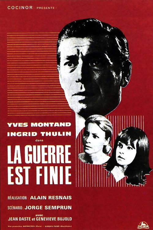 Póster de La guerre est finie