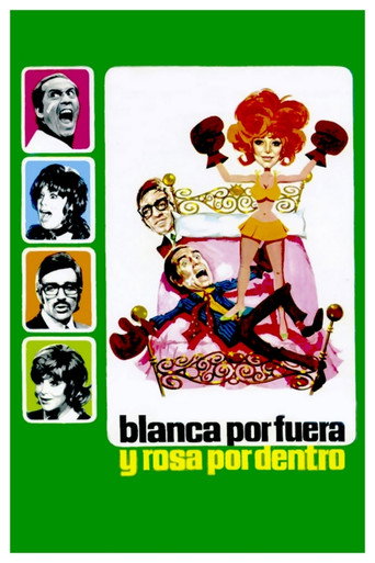 Póster de Blanca por fuera y Rosa por dentro