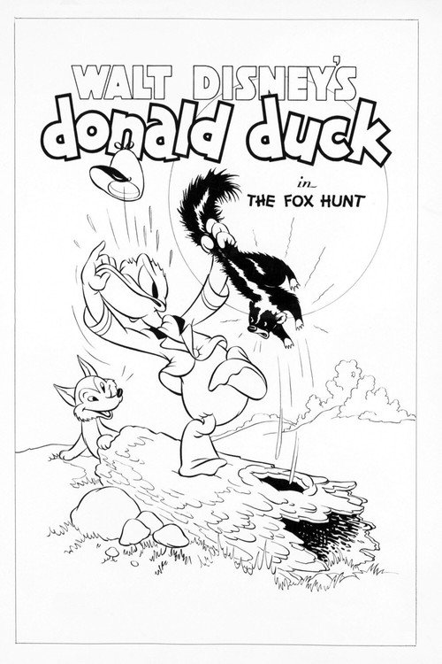 Póster de Donald - Cacería de Zorros