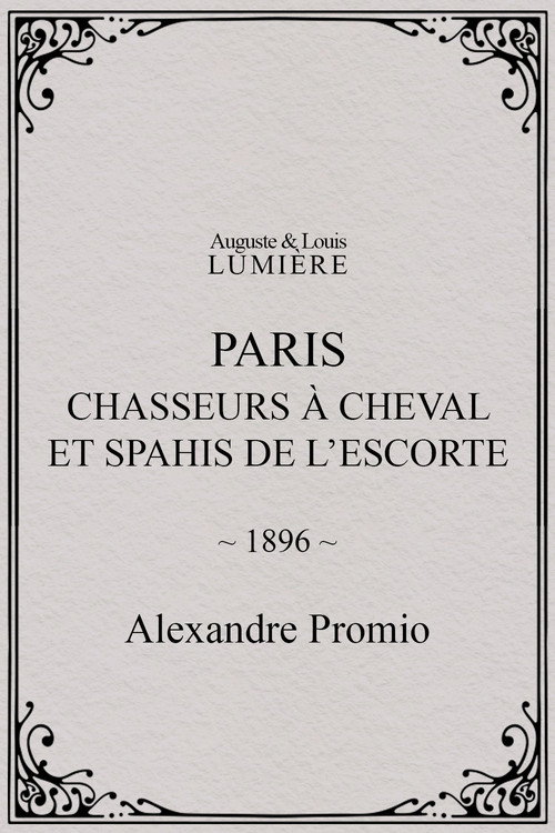 Póster de Paris : chasseurs à cheval et spahis de l’escorte