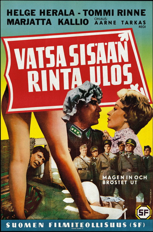 Póster de Vatsa sisään, rinta ulos!
