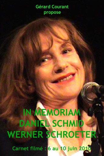 Póster de In Memoriam Daniel Schmid Werner Schroeter