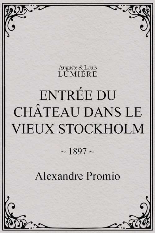 Póster de Entrée du château dans le vieux Stockholm