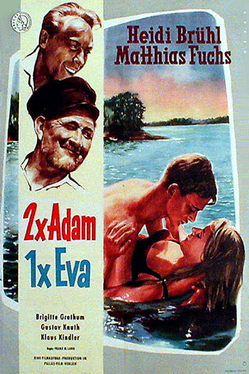 Póster de 2 x Adam, 1 x Eva