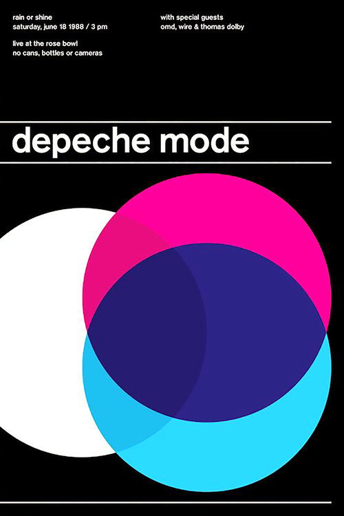 Póster de Depeche Mode: Live at the Pasadena Rose Bowl
