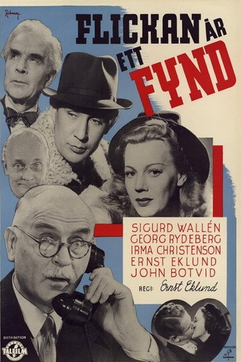 Póster de Flickan är ett fynd