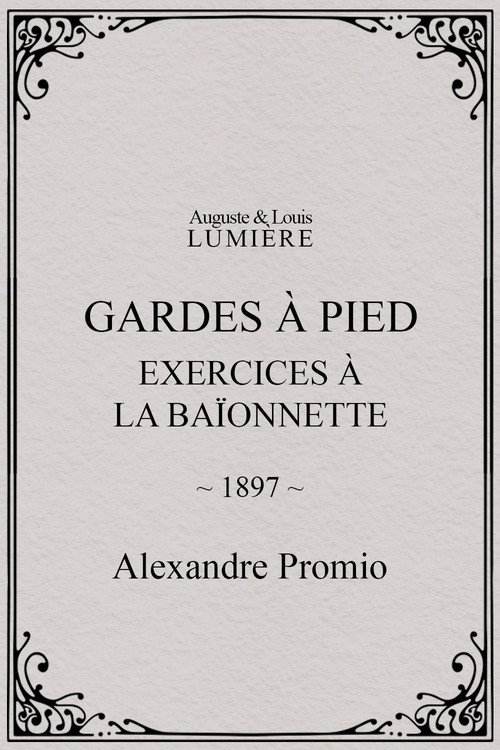 Póster de Gardes à pied : exercices à la baïonnette