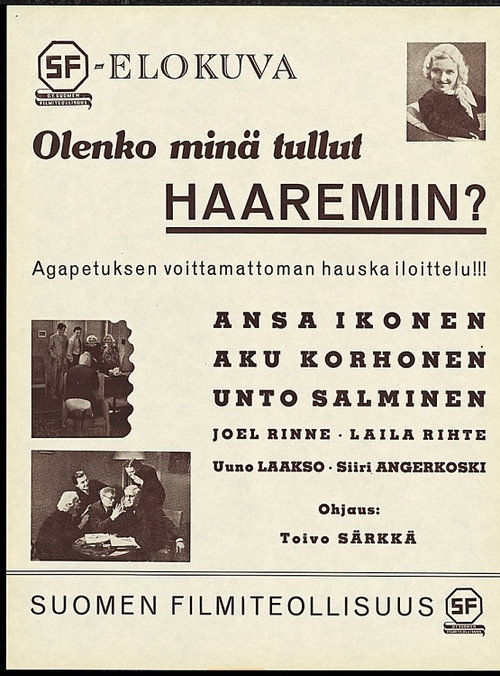 Póster de Olenko minä tullut haaremiin