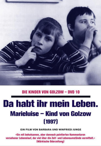 Póster de Da habt ihr mein Leben - Marieluise, Kind von Golzow